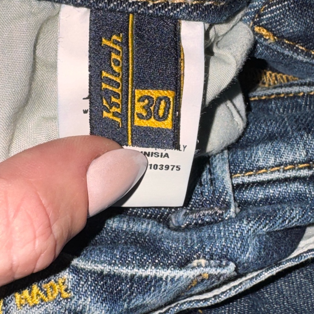 VTG Killah Miss Sixty Low Rise Straight Leg Jeans - Size 30 - Y2K Denim - Picture 5 of 8